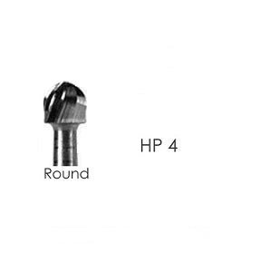 HP Carbide Bur # 4 Round, Shank 2.35mm, 12pcs/pk.