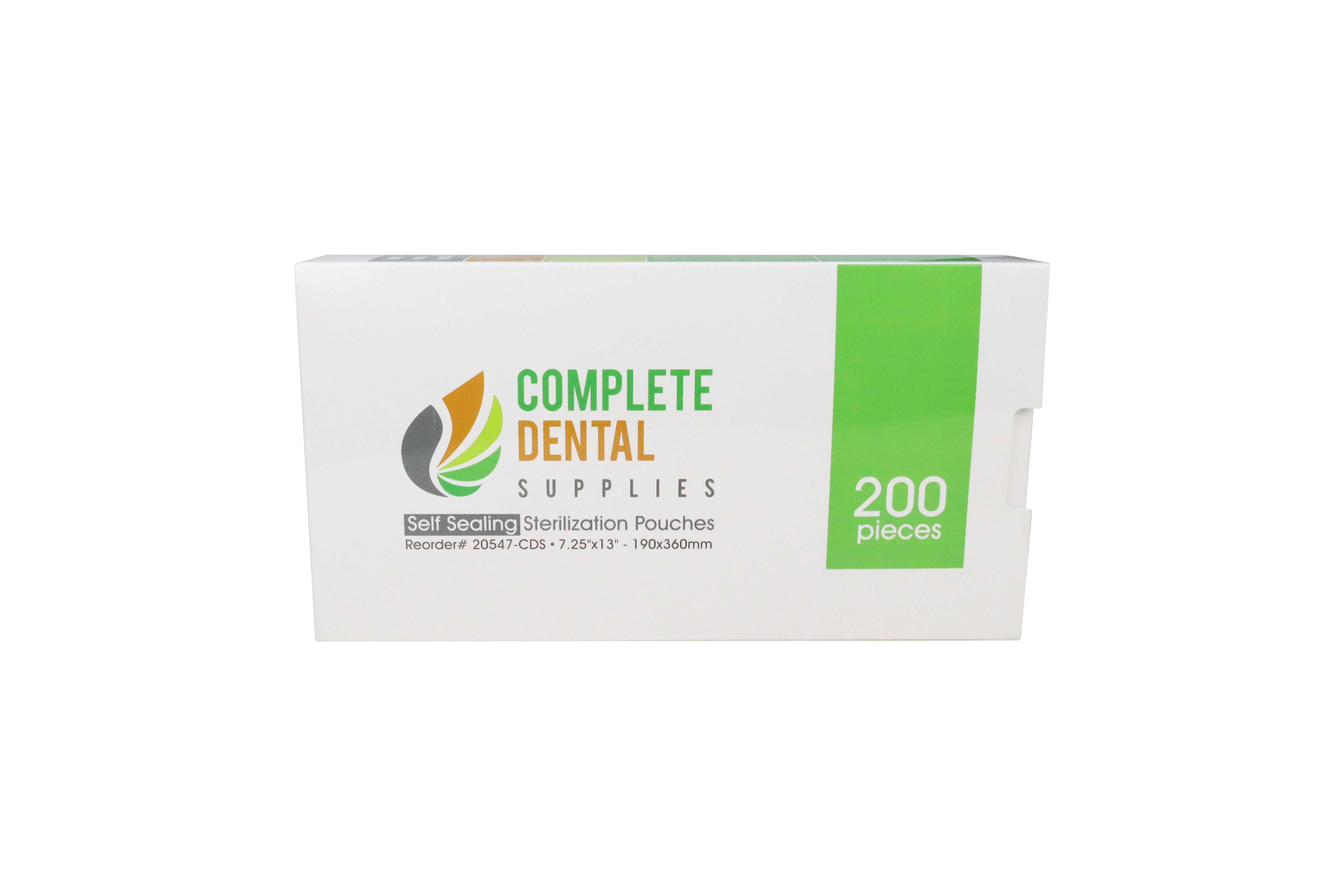 Self Sealing Sterilization Pouches 7.25"*13", 190×(330+30)mm, 200 pcs / box.