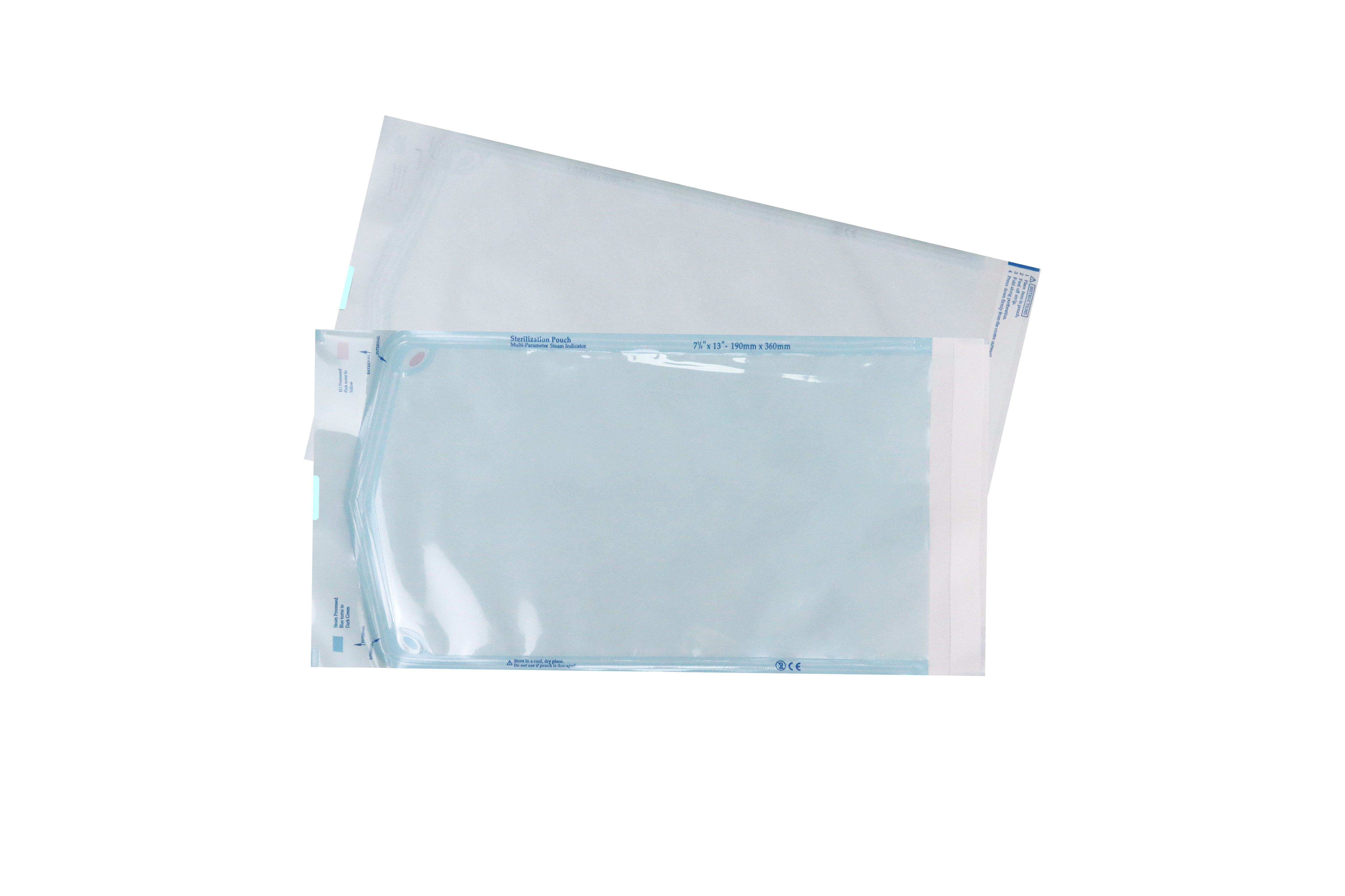 Self Sealing Sterilization Pouches 7.25"*13", 190×(330+30)mm, 200 pcs / box.