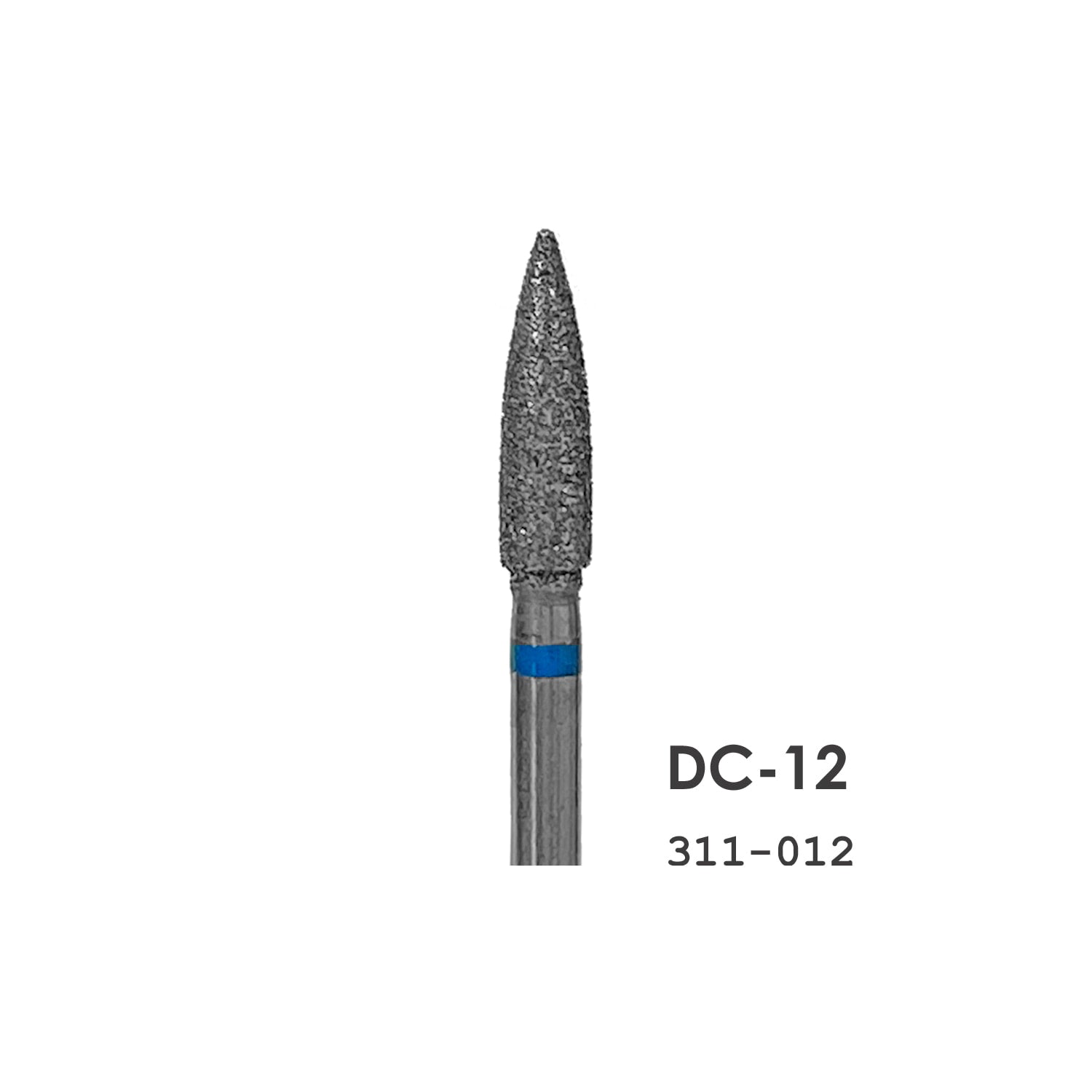 Diamond Coated Burs, DC12 Round, 1.65 x 1.85 mm, each.