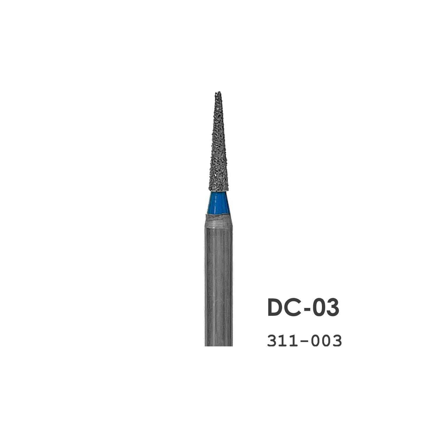 Diamond Coated Burs DC03, Taper, 10.10 x 1.86 mm, each