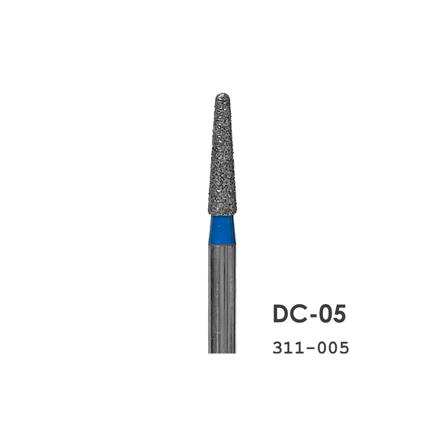 Diamond Coated Burs DC05, Taper, 10.35 x 2.65 mm, each.