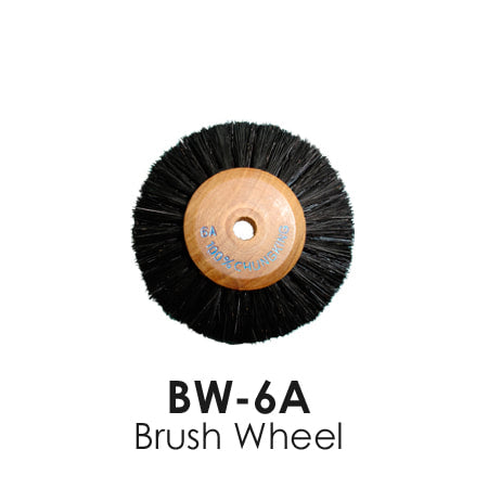 Brush Wheels, Wooden Center, 2.50" 12 pcs/ pack.