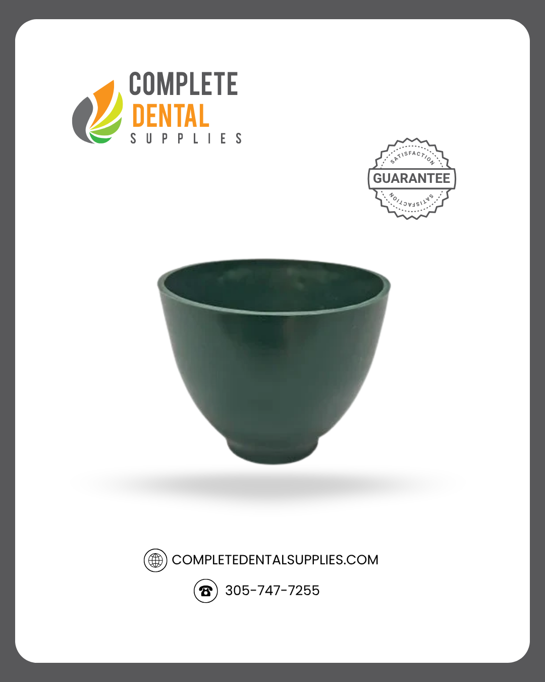 Flexible Mixing Bowl, Green Silicon, Large, 5"w x 3.5"h, each