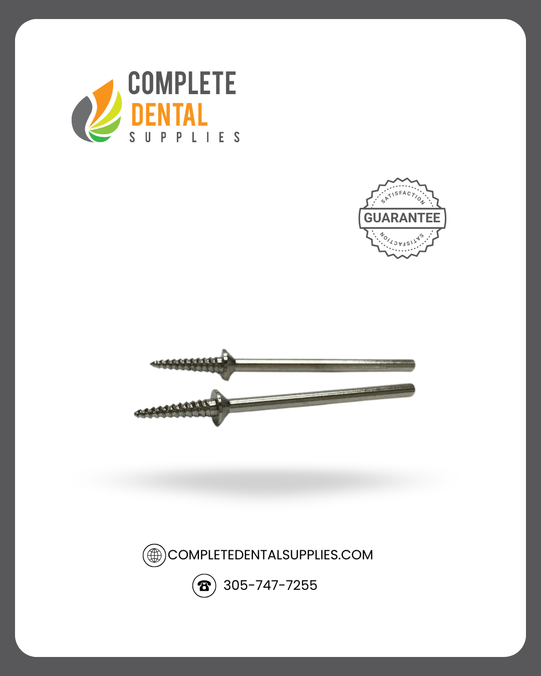 HP Shank - Spiral Mandrel # 105, 100/pack.