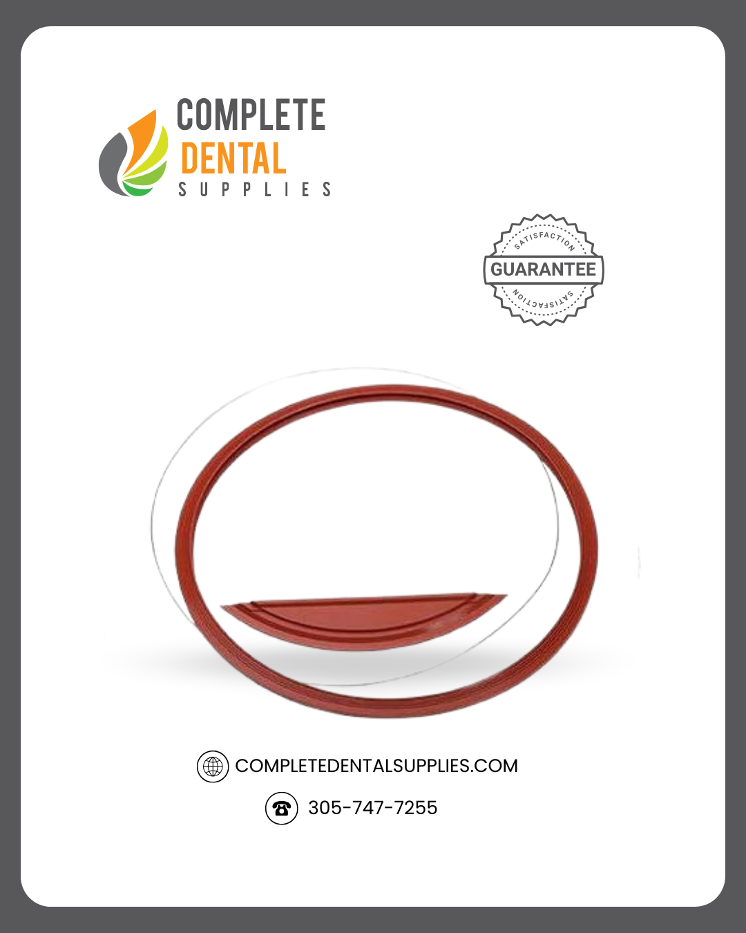 Gasket Kit for Midmark M9, Includes Hoop, Gasket & Dam.