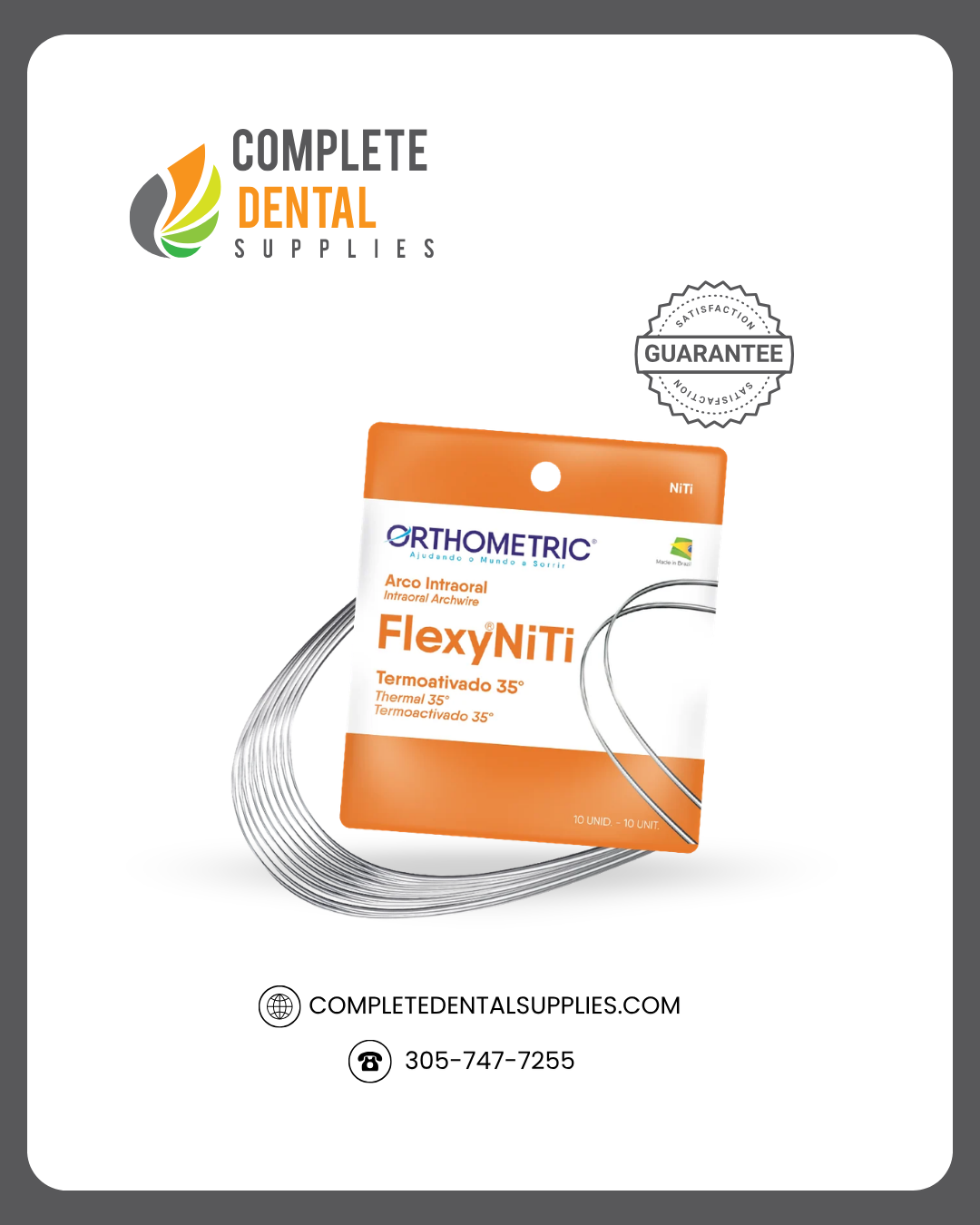 Flexy Niti thermally activated arch wire 0,014 Upper, 10/pack