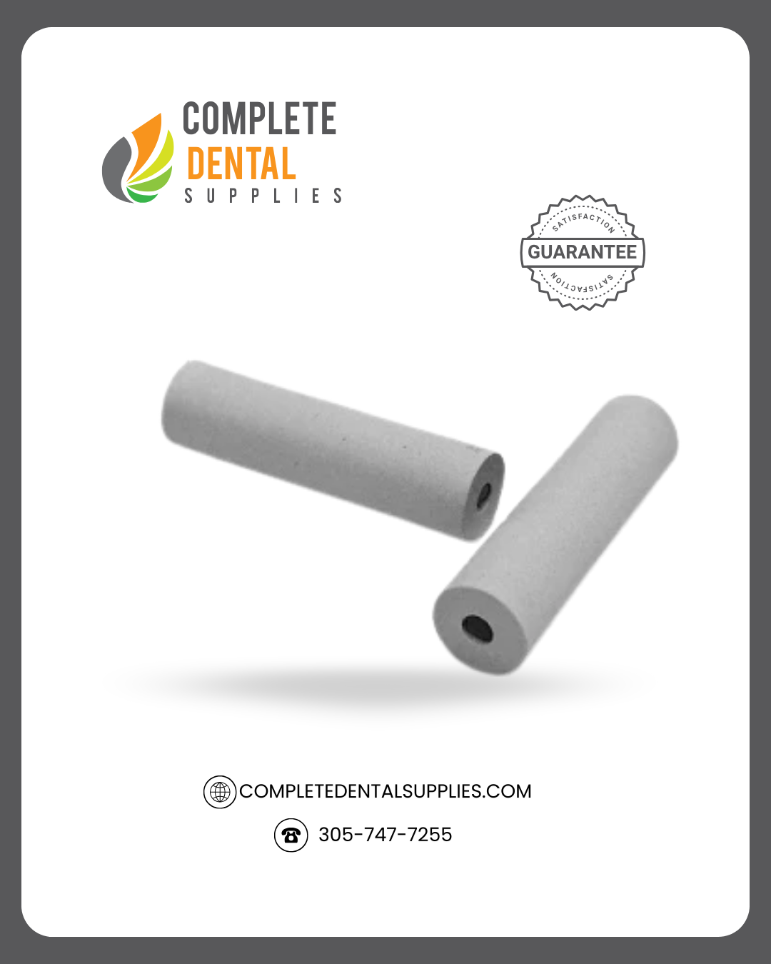 Silicon Rubber polisher  Clasp,  Coarse, White , 100/Box