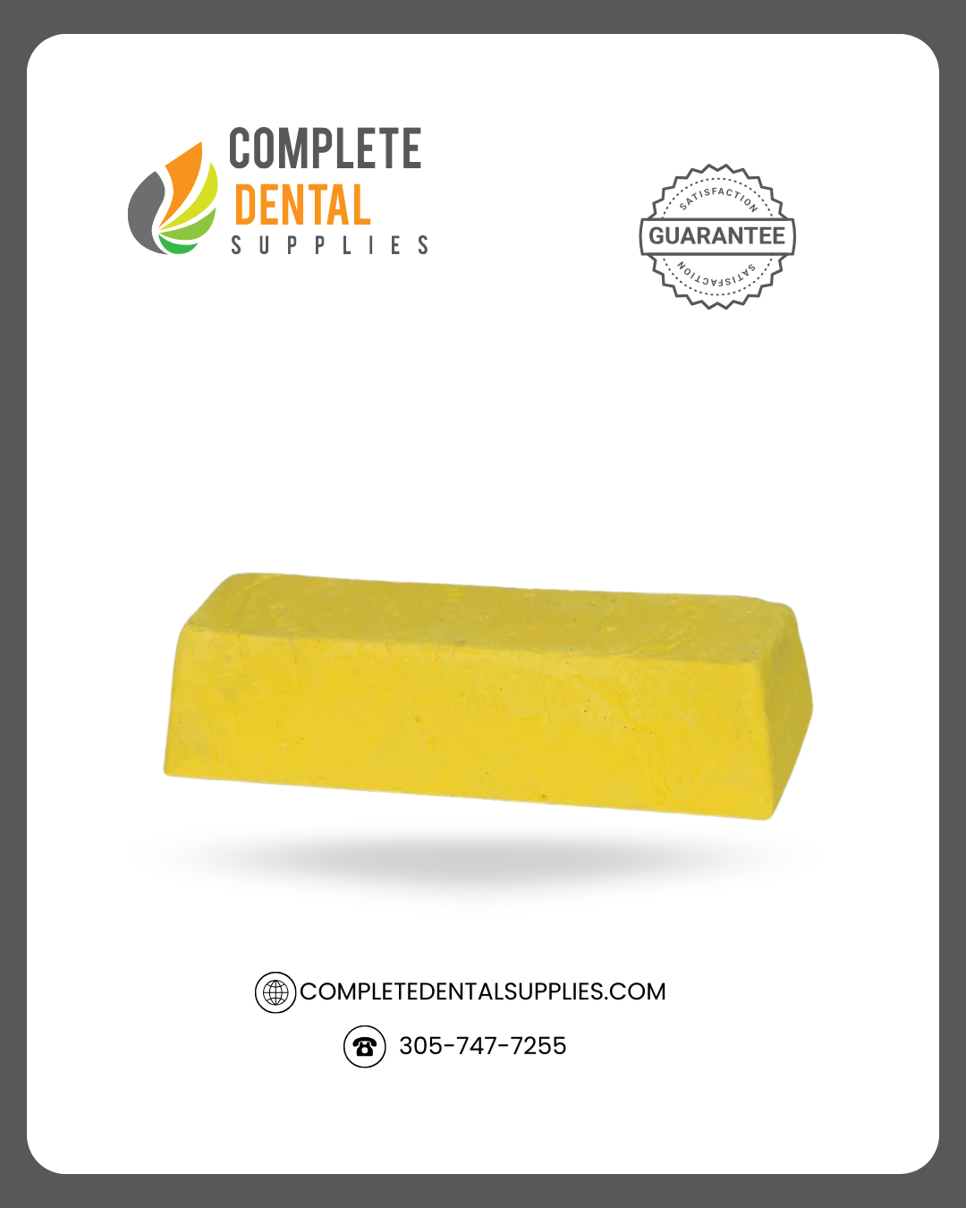 Polishing Coumpounds - (Yellow/ High Shine), each/Bar