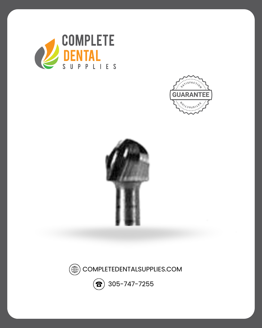 HP Shank Carbide Bur HP6 Round, 12pcs/Package.