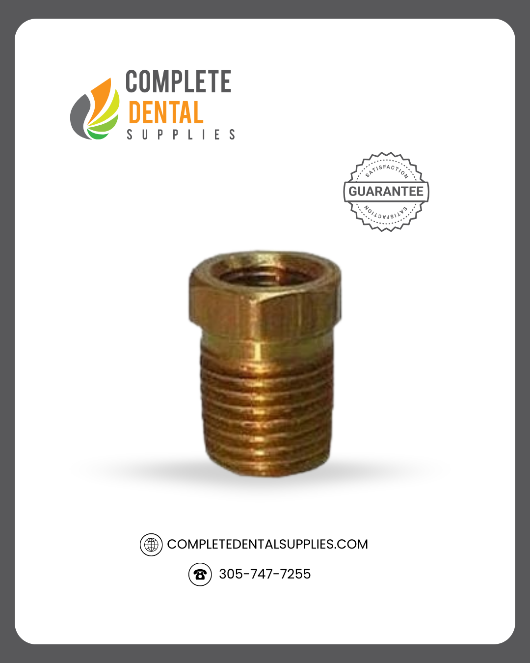 3/8" MPT x 1/8" FPT, Bushing, Each.