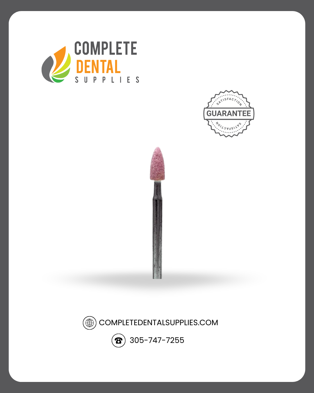 Pink Mounted Stones P-030 (HP Shank) 100 pcs / Box.