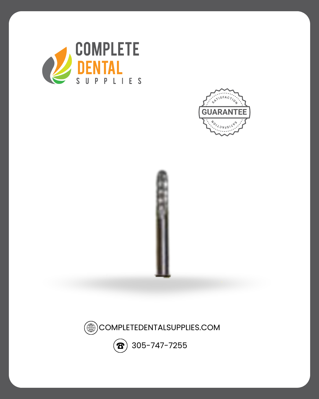 Lab Carbide Bur  # M4 Round End, HP Shank 12.60 x 2.20mm