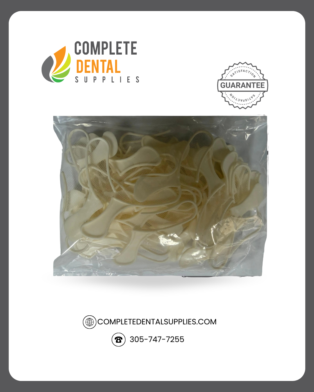 Bite Registration Trays Sideless Posterior, x-small half, 50pcs/bag.