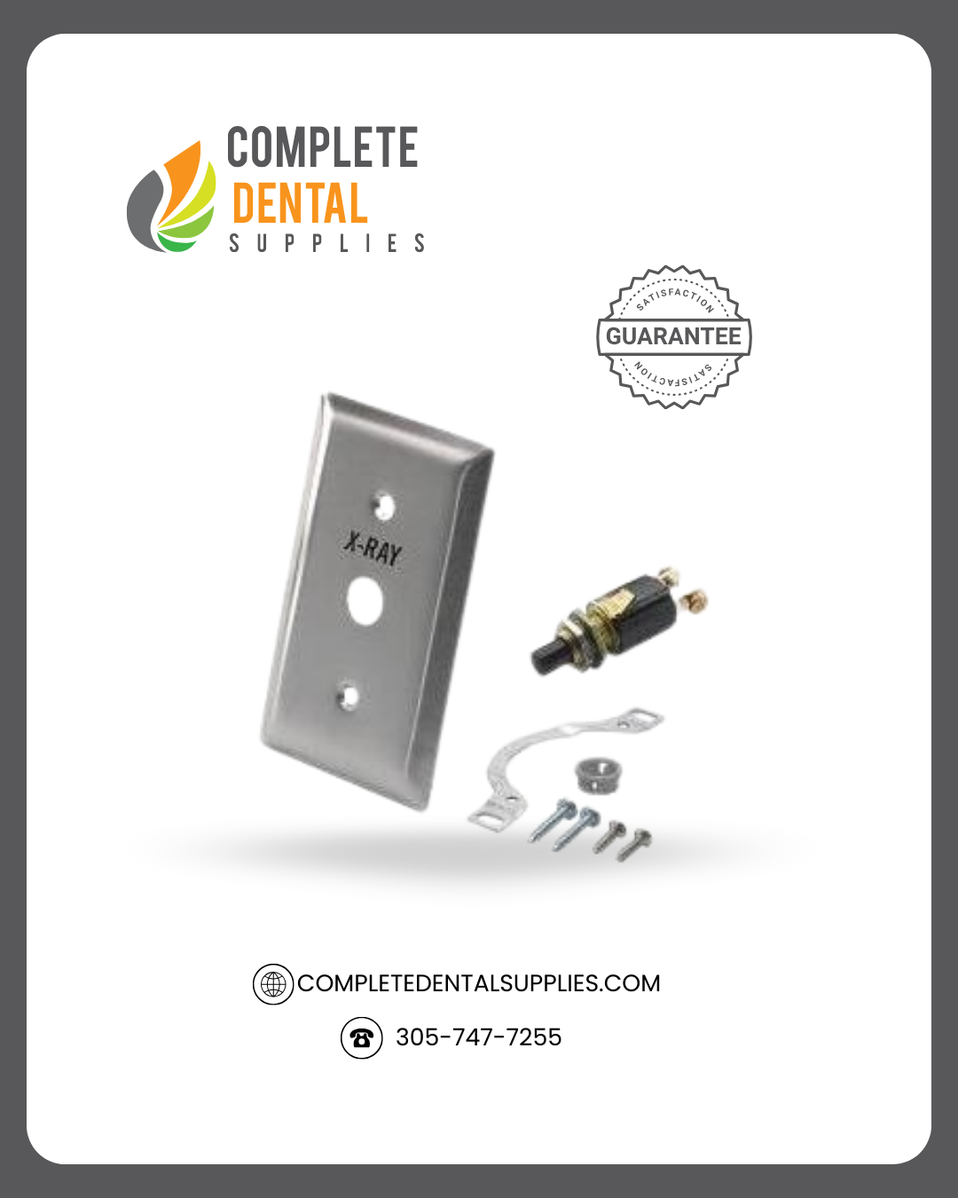 X-Ray Exposure Switch Kit, Stainless Steel, Economy.