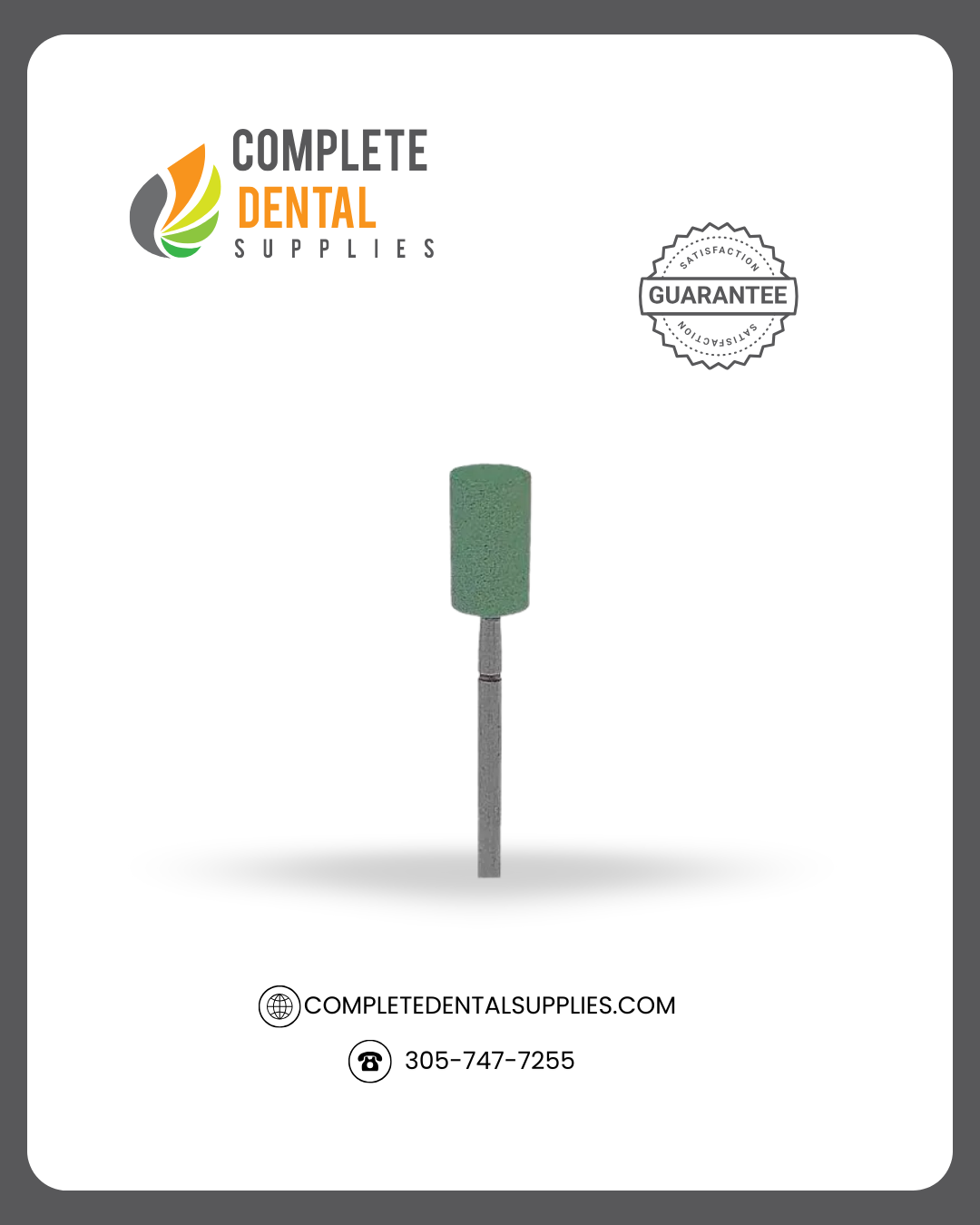 Diamond Impregnated Green Stone Barrel - B50, each.