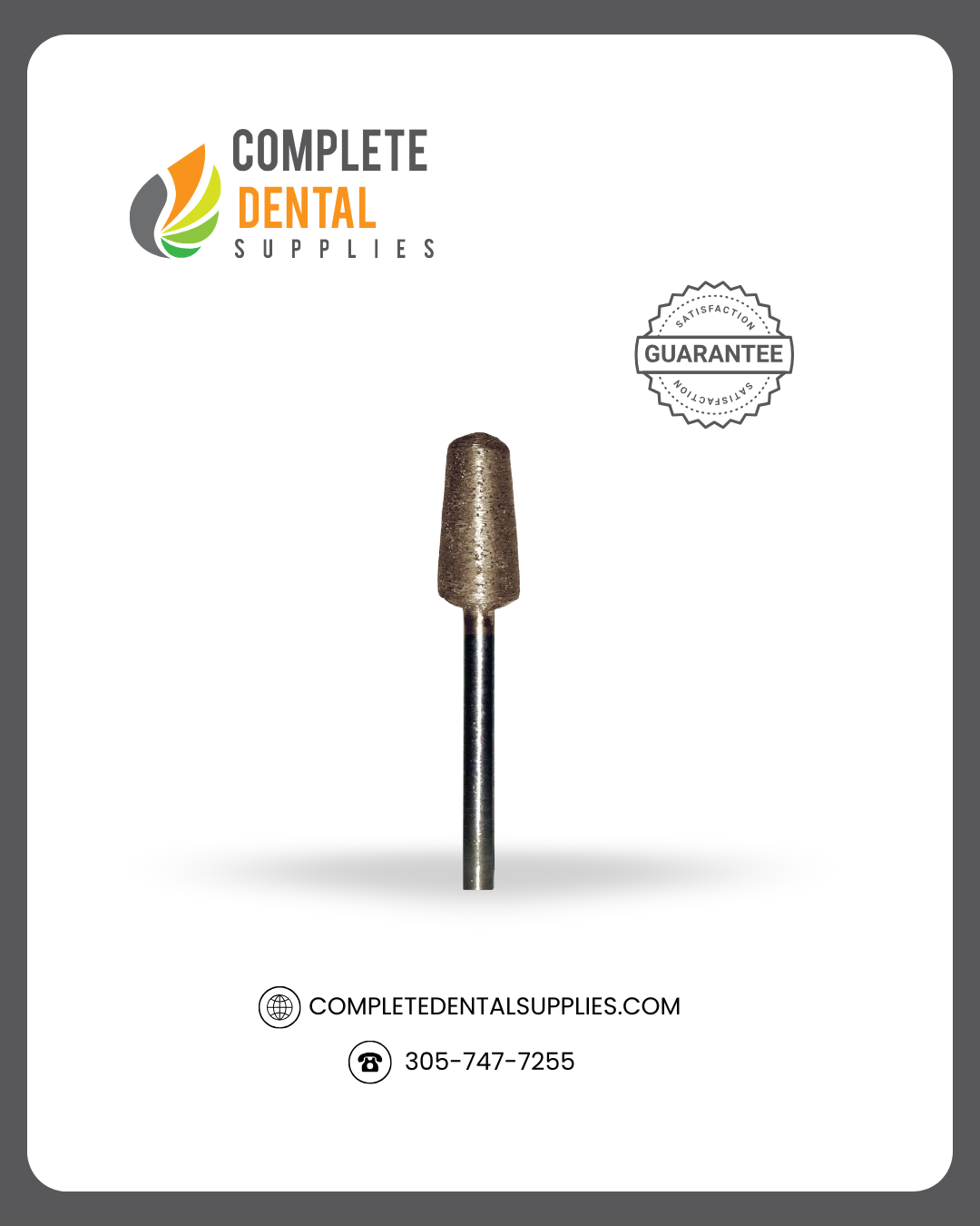 Sintered Diamond Burs SDN 3.  HP Shank 2.35mm, each.