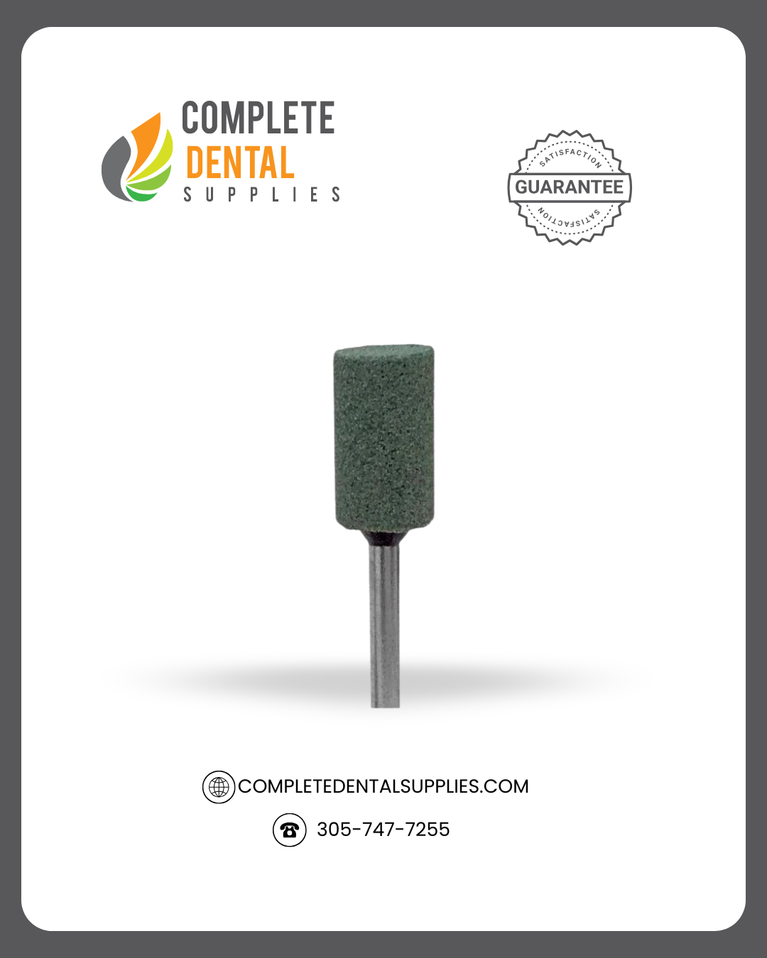 Green mounted stone, G059, LARGE BARREL, 100 pcs/ box.