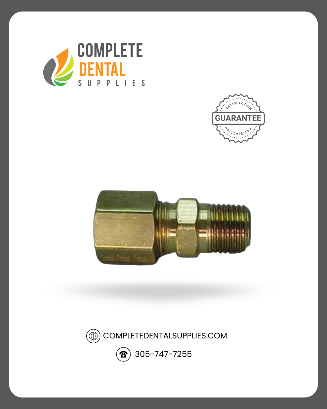 3/8" Compression Tube x 1/4" MPT, Each.