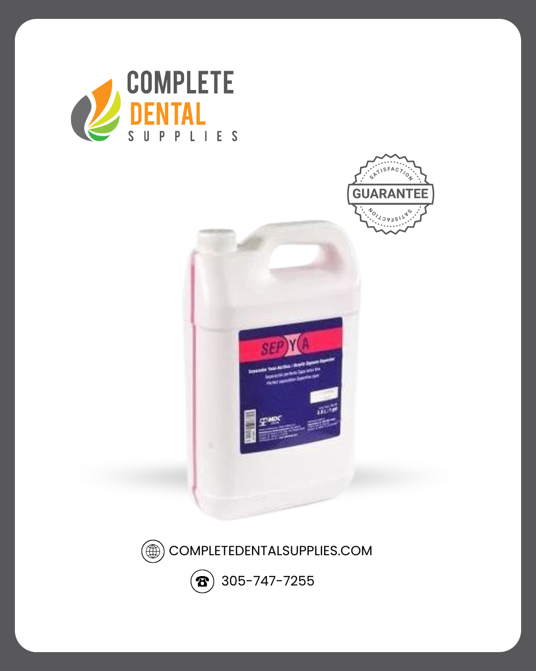 Acrylic Gypsum Separator, 1 Gallon