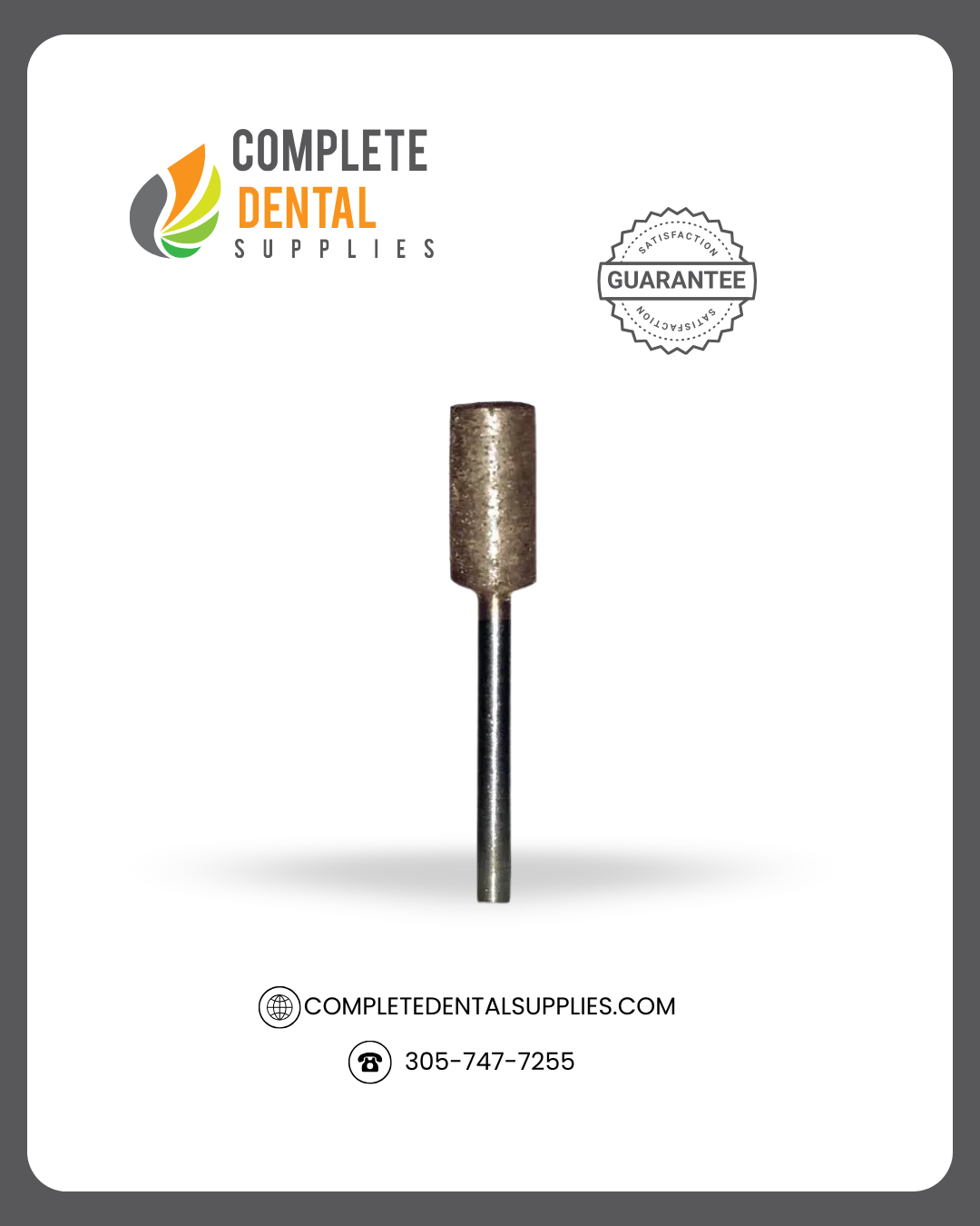 Sintered Diamond Burs, SDN 1. HP Shank 2.35mm, Each.