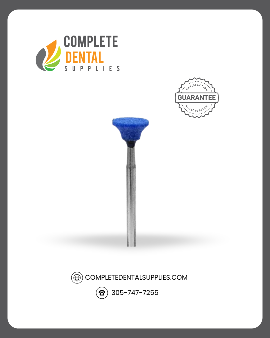 Blue Mounted Stone # B050 Inverted Cone, 100/box.