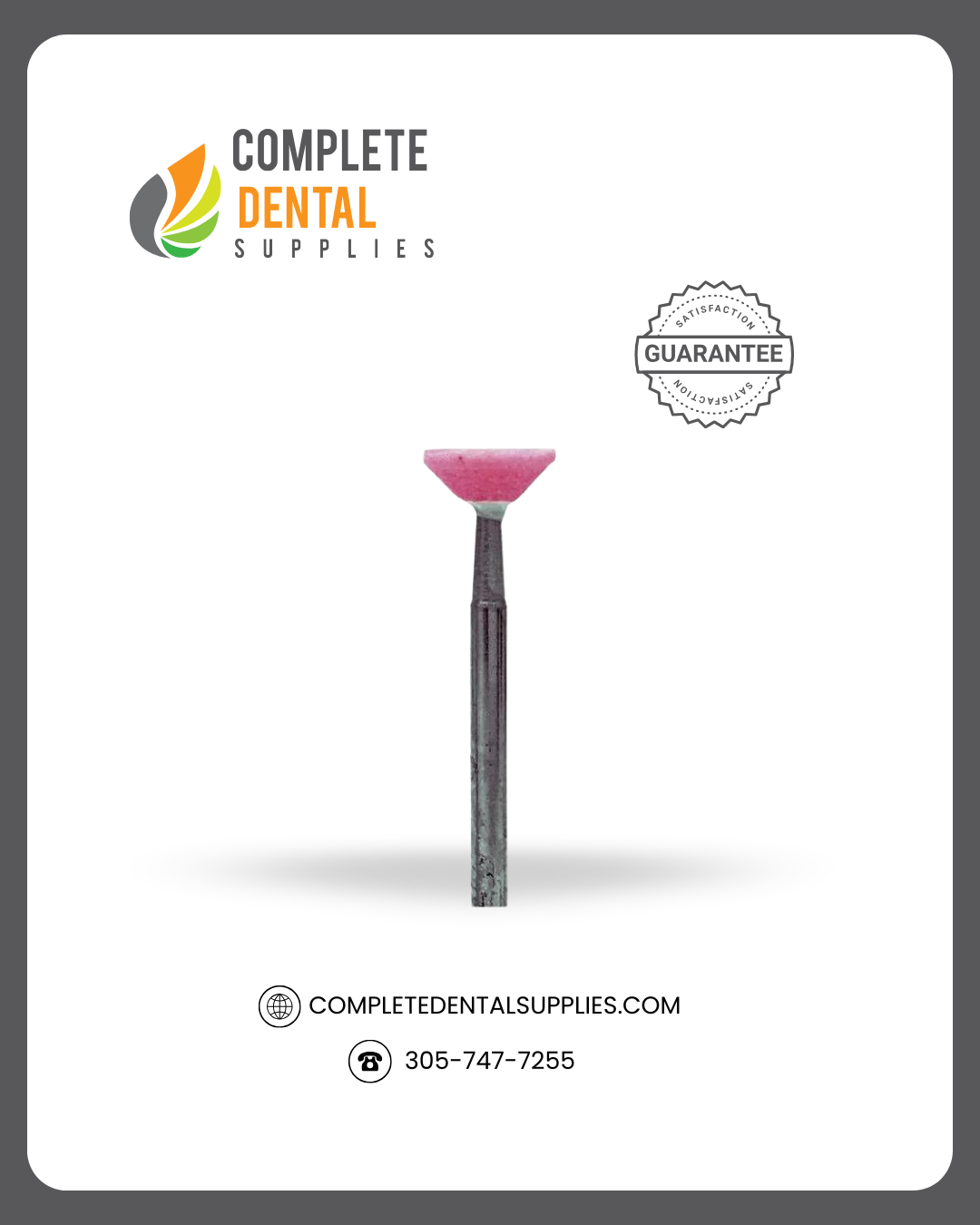 Pink Mounted Stone Inverted Cone # 42, 100pcs/box.