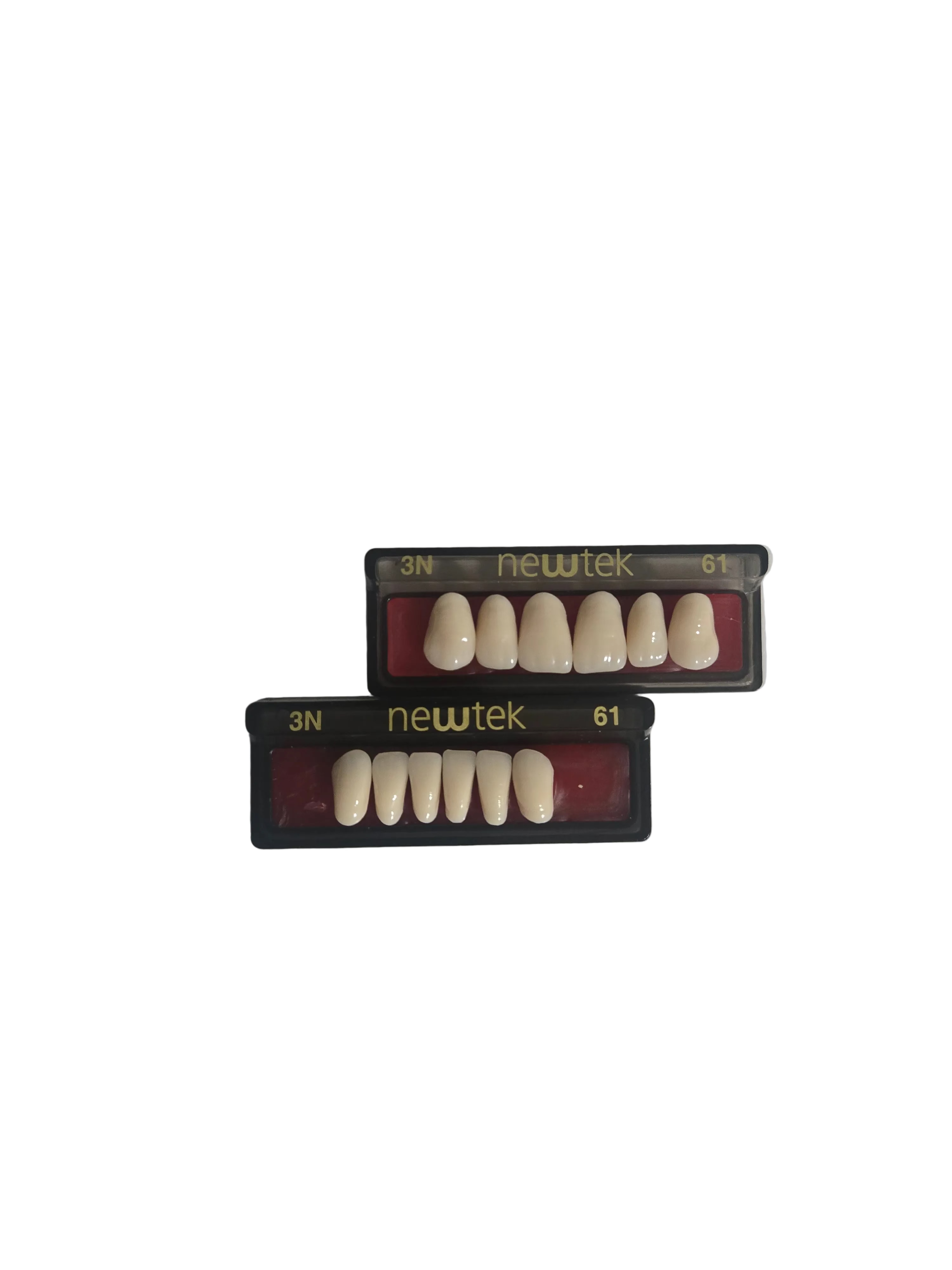 MDC New Tec Upper Anterior, Acrylic Resin Teeth, Single card, 6 pcs/ card