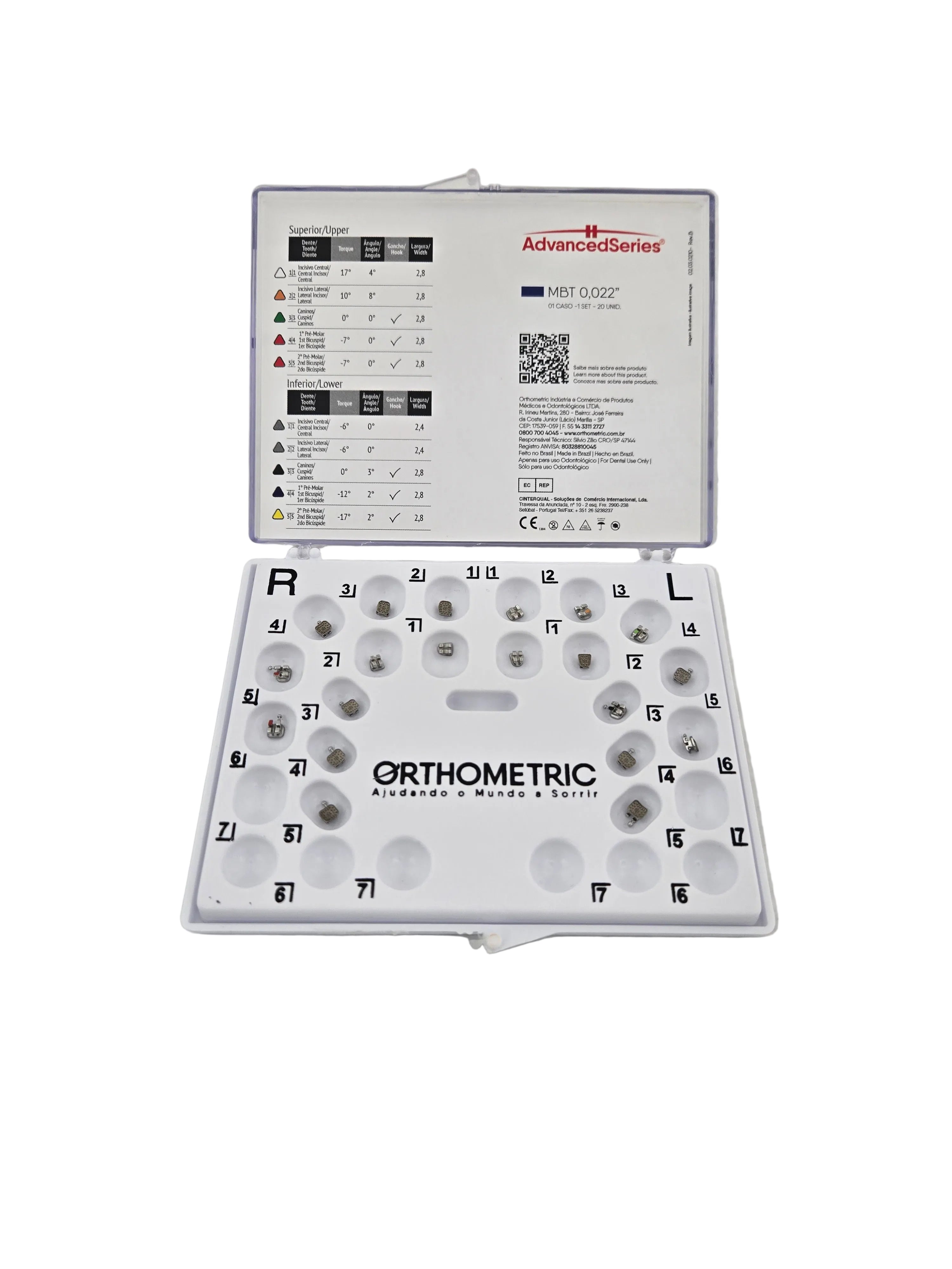 Advanced Series - Mini LP - Metal Brackets - MBT 0,022", 1 set/20pcs