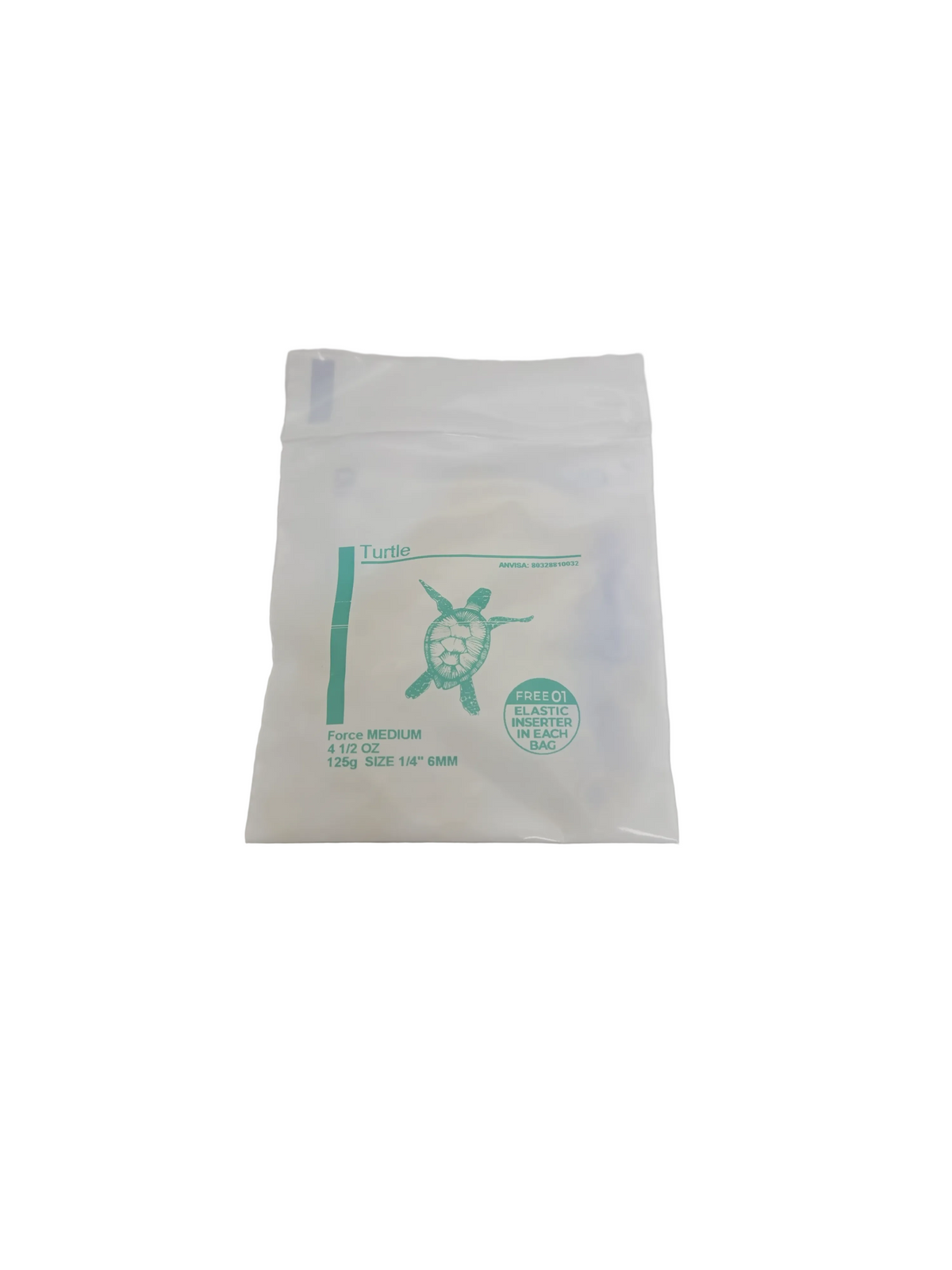 Orthodontic Elastics – Intra-Oral, Latex Medium, 4.5 oz, 1/4" (6 mm), Turtle, 100unit/bag