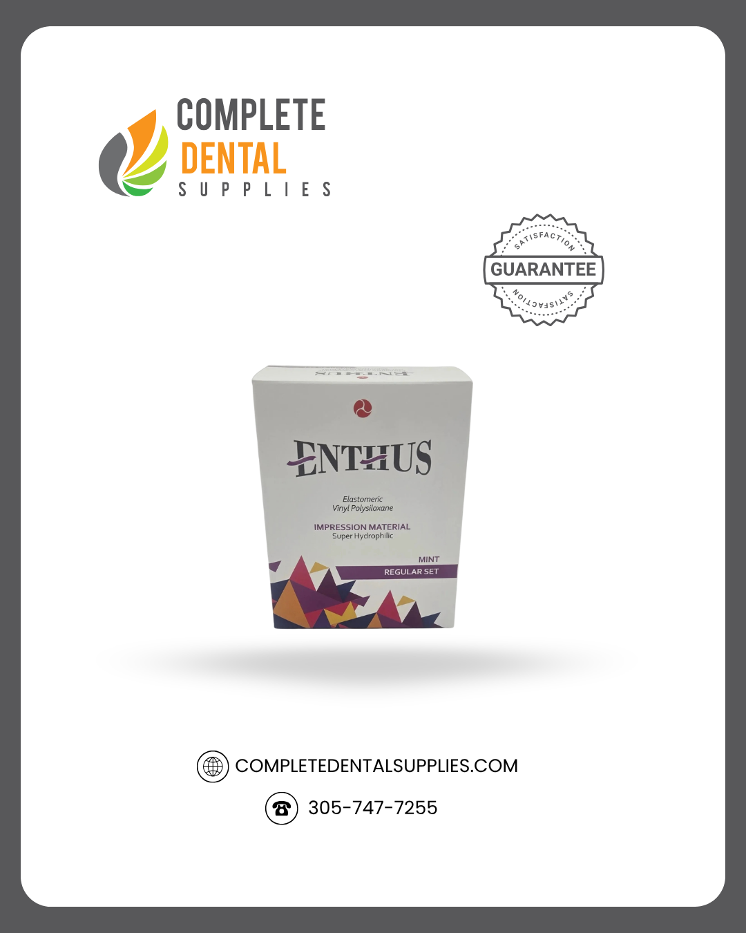 ENTHUS VPS Heavy Body, Regular Set, Spearmint, 4 x 50ml cartridges