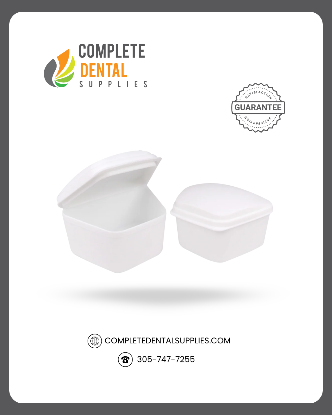Denture Boxes, Large, only white, 12pcs/Box.