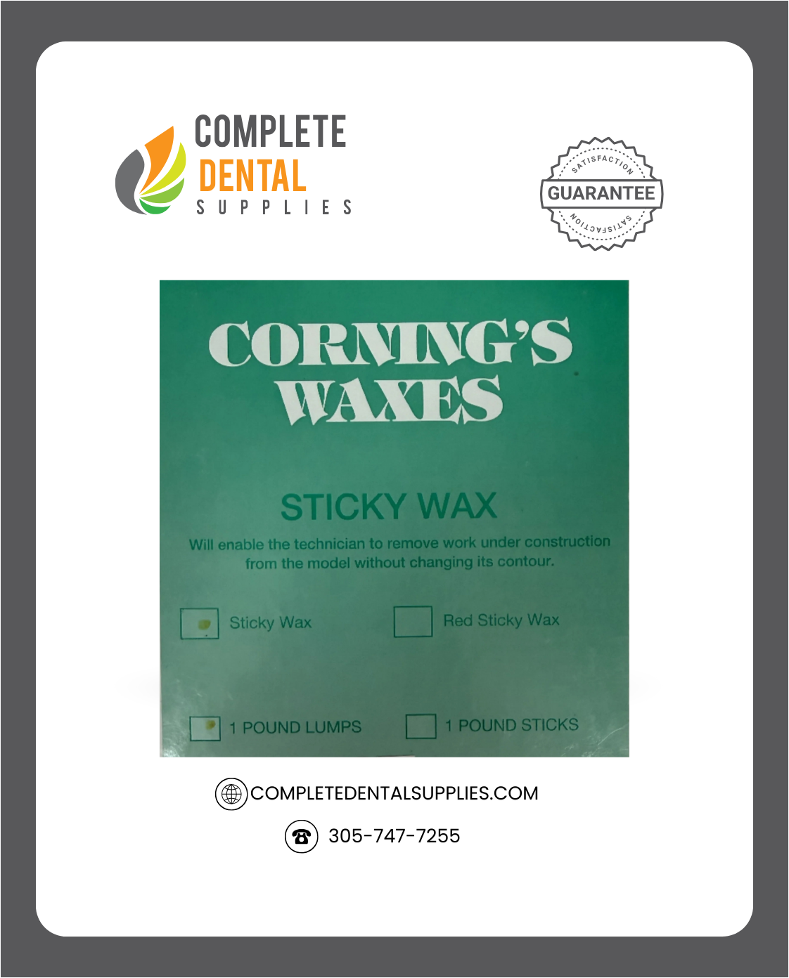 Sticky Wax 1 Pound Lumps.