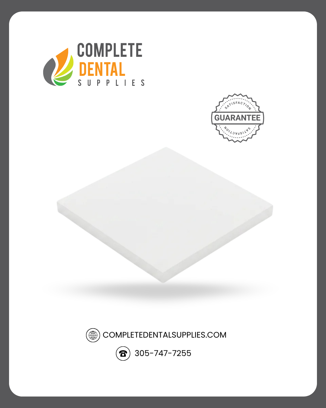 Ehros Mixing Poly Pad non-skid 6 × 6-inch pad with 100 sheets