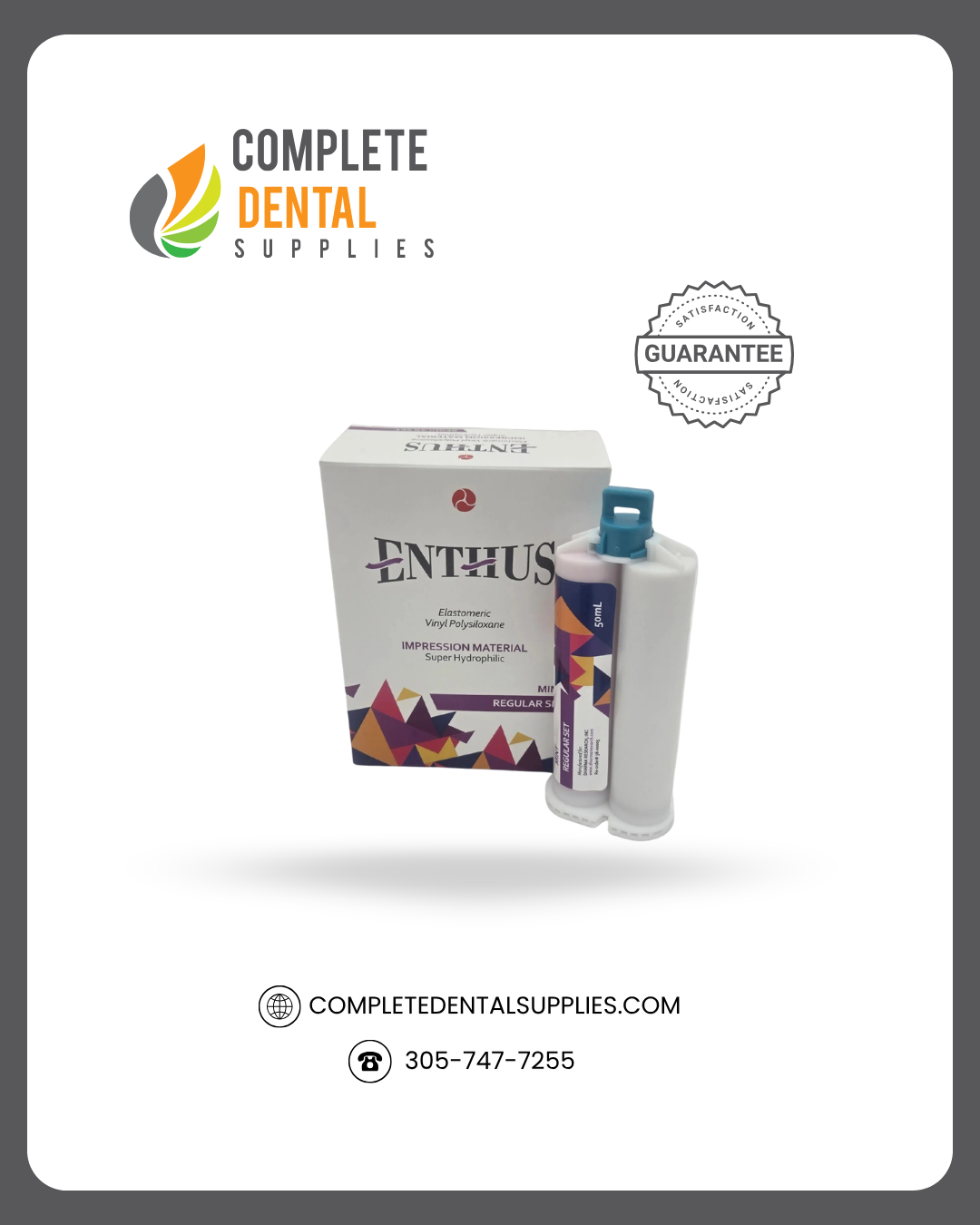 ENTHUS VPS Heavy Body, Regular Set, Spearmint, 4 x 50ml cartridges