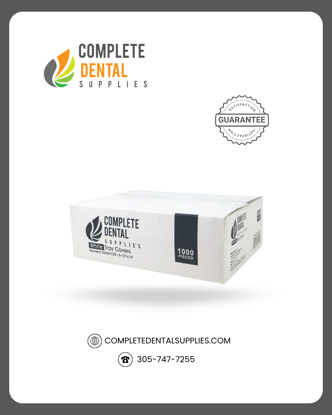 Tray Covers, White 8-1/2“x12-1/4",  1000 pcs / case.