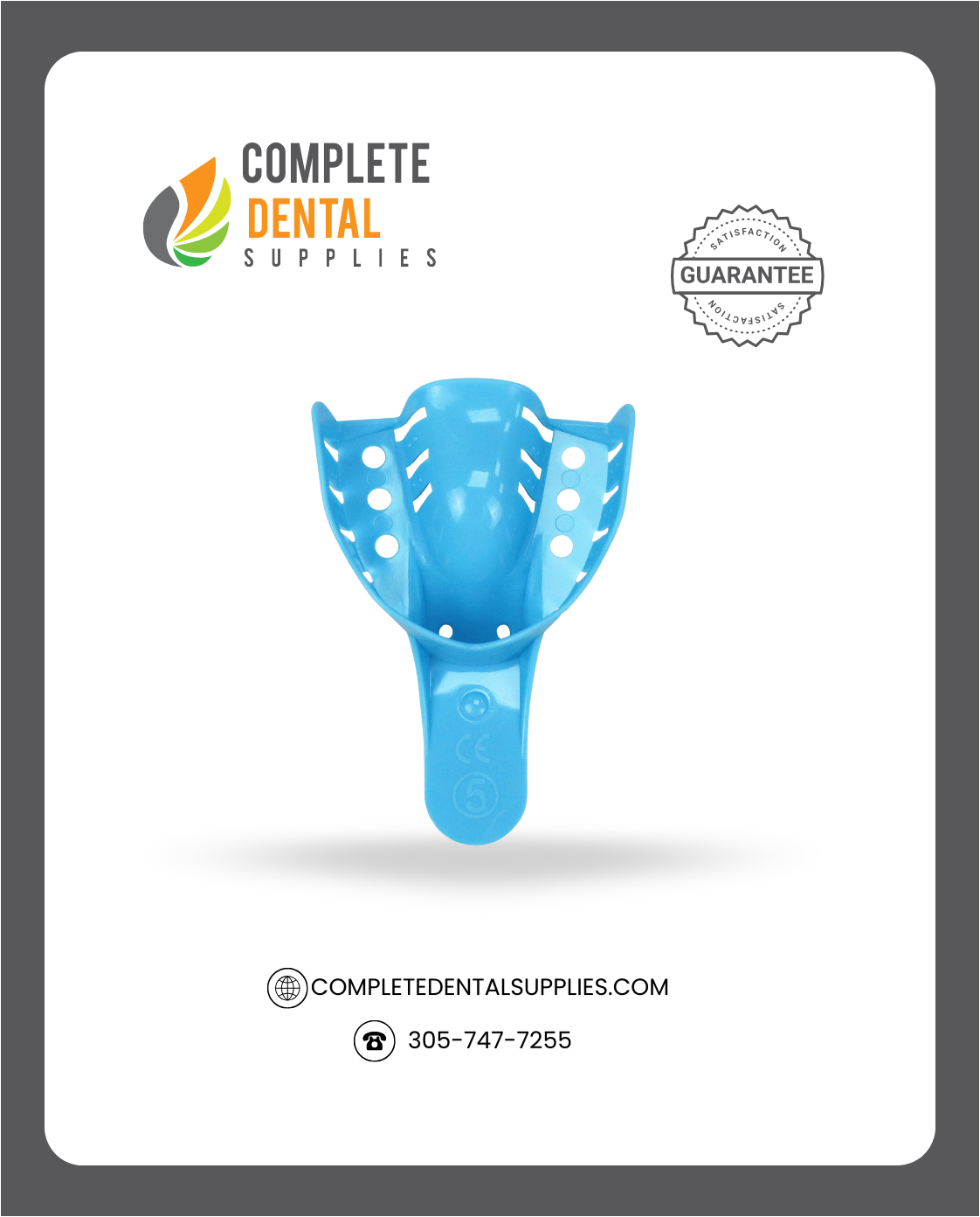 Disposable Impression Trays, Perforated # 5 Small Upper, 12 PCS / Bag.