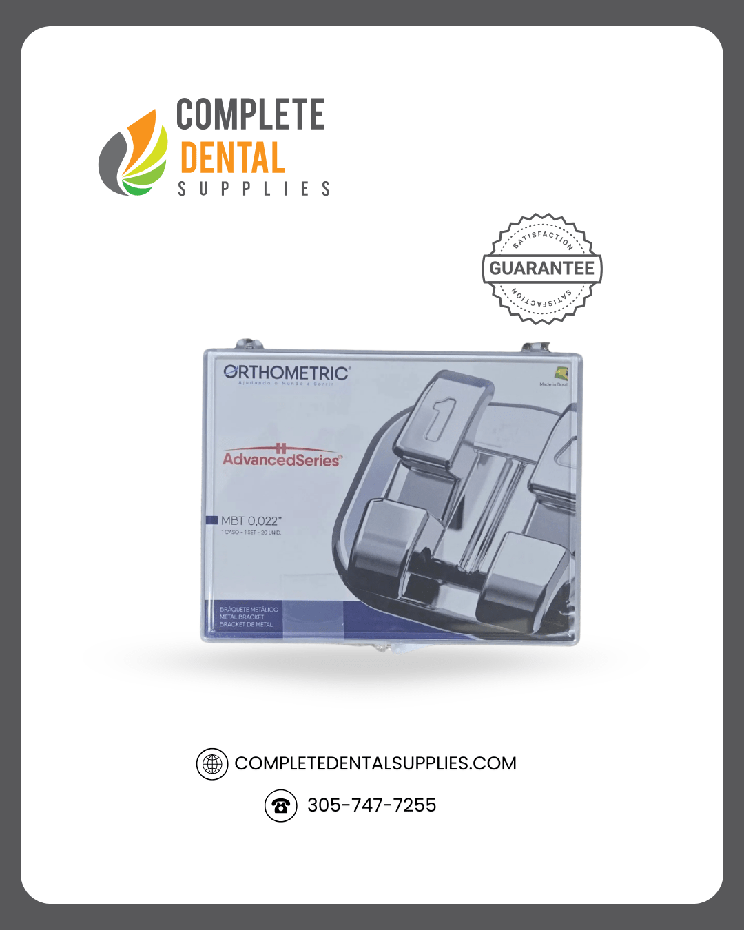 Advanced Series - Mini LP - Metal Brackets - MBT 0,022", 1 set/20pcs