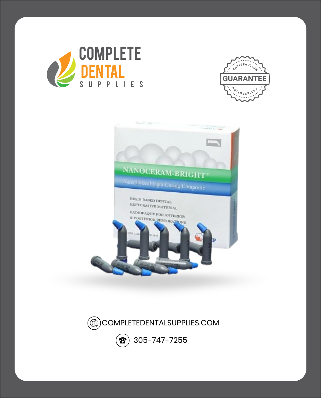 NANOCERAM-BRIGHT Composite A4, 0.25g capsules x 20/pk.