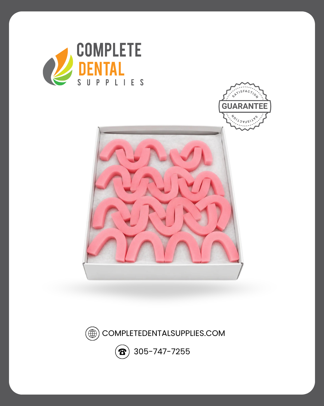 Corning Wax Bite Blocks, 100 U Shape / Box.