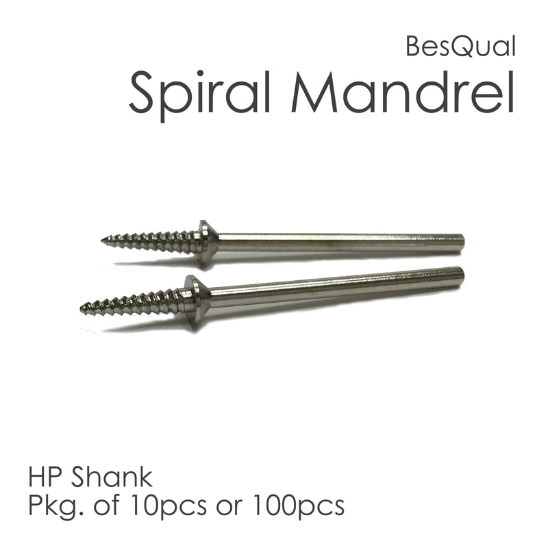 HP Shank - Spiral Mandrel #105, 100/pack