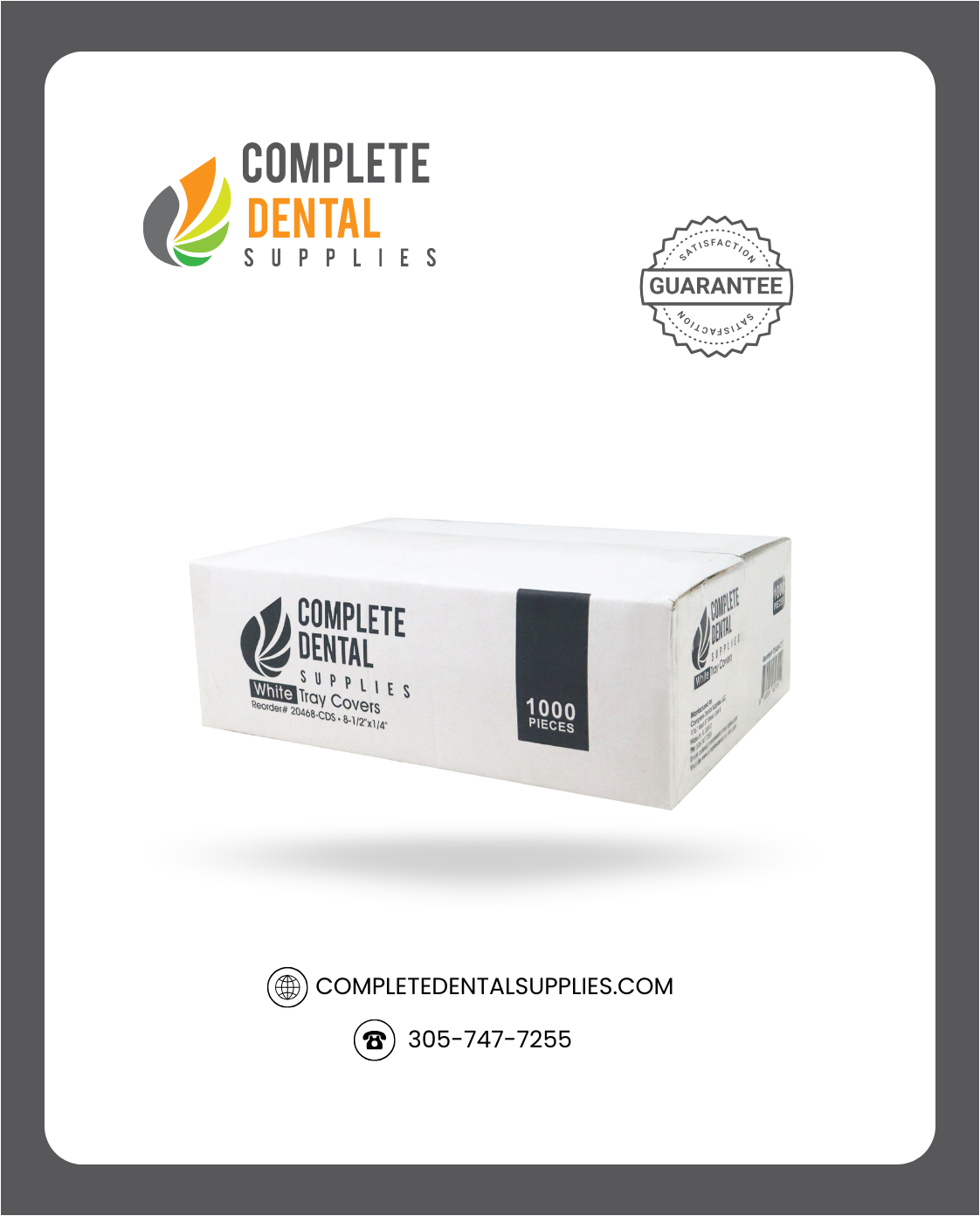 Tray Covers, White 8-1/2“x12-1/4",  1000 pcs / case.