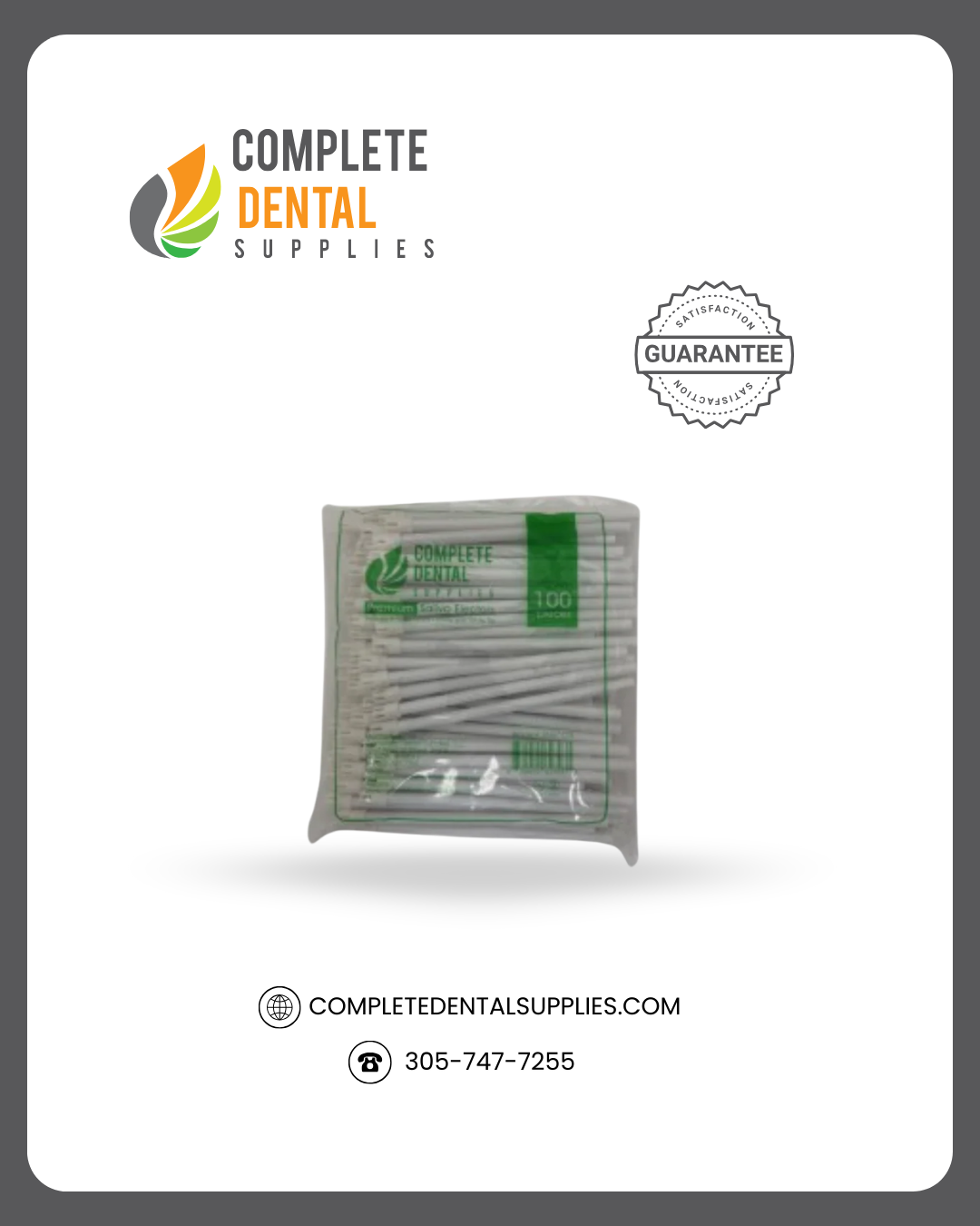 Saliva Ejectors, Premium, 148MM, 100 pcs/Bag.