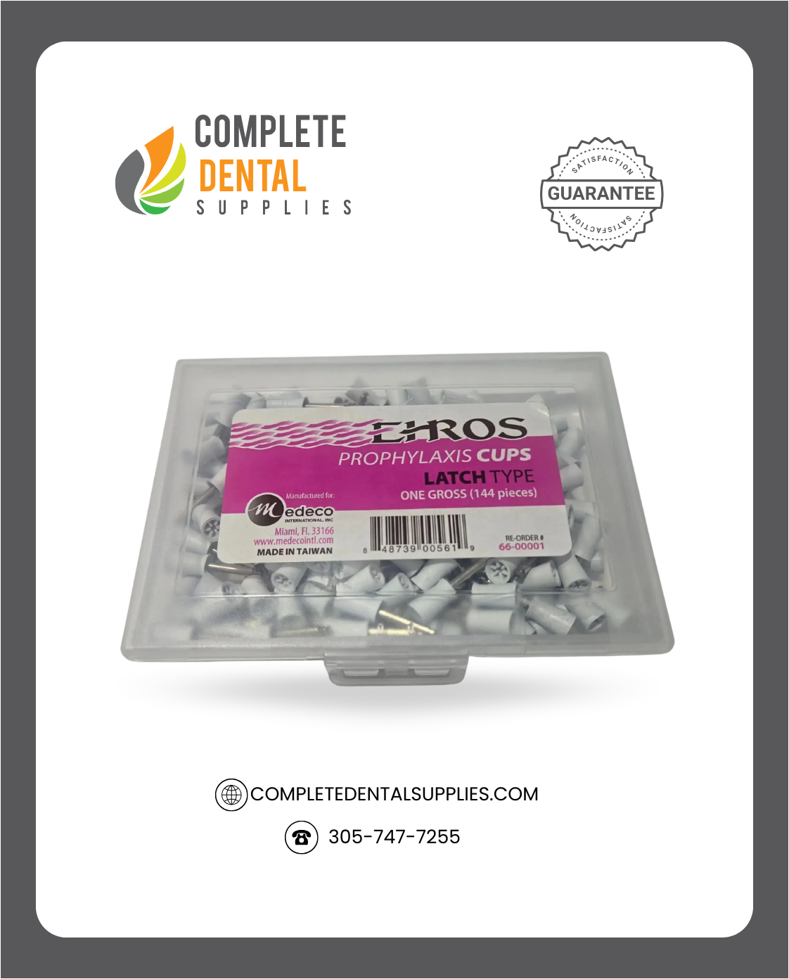 Ehros Prophy Cups Latch Type x 144 / pack