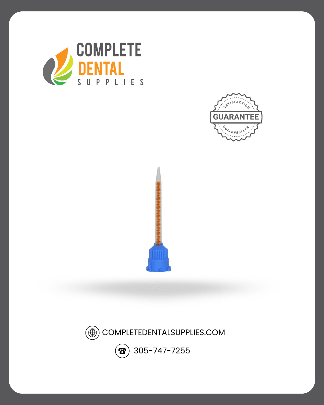 Hexa Temp Crown & Bridge Material 10:1 Ratio, 50ml X 1 Cartridge + 10 Mixing Tips, Shade A-2