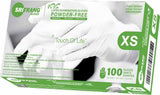 Premium Powder-Free Latex Exam Gloves, 100 pcs/box, X-SMALL