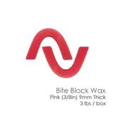 Bite Block Wax - 3/8"( 9mm) Thick - Pink, 100 pcs/box