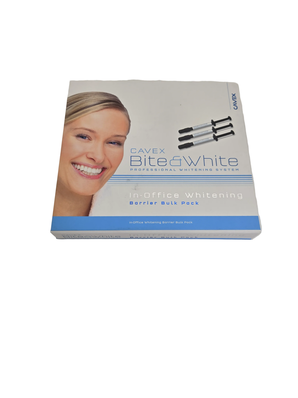 Cavex Bite & White, In-Office Whitening System, Barrier Bulk Pack, 2ml X 2 Pen, 1gm Syringe X 3, & 15 X Application Tips, HP25