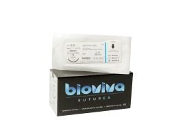 Bioviva Silk Suture 3-0 Reverse Cutting 19mm 3/8" 45CM, 12/box