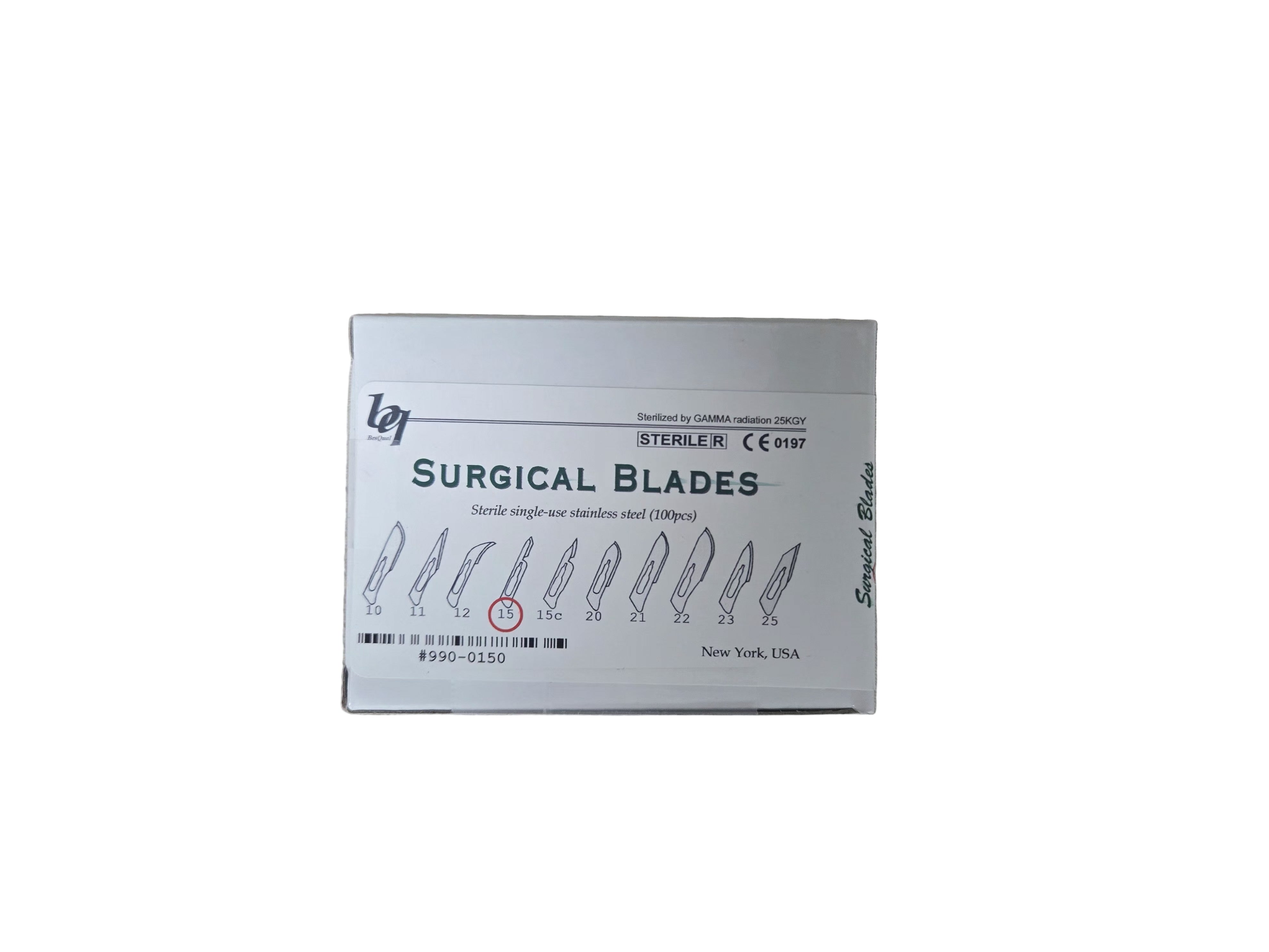 Surgical Blades # 15, 100/box.